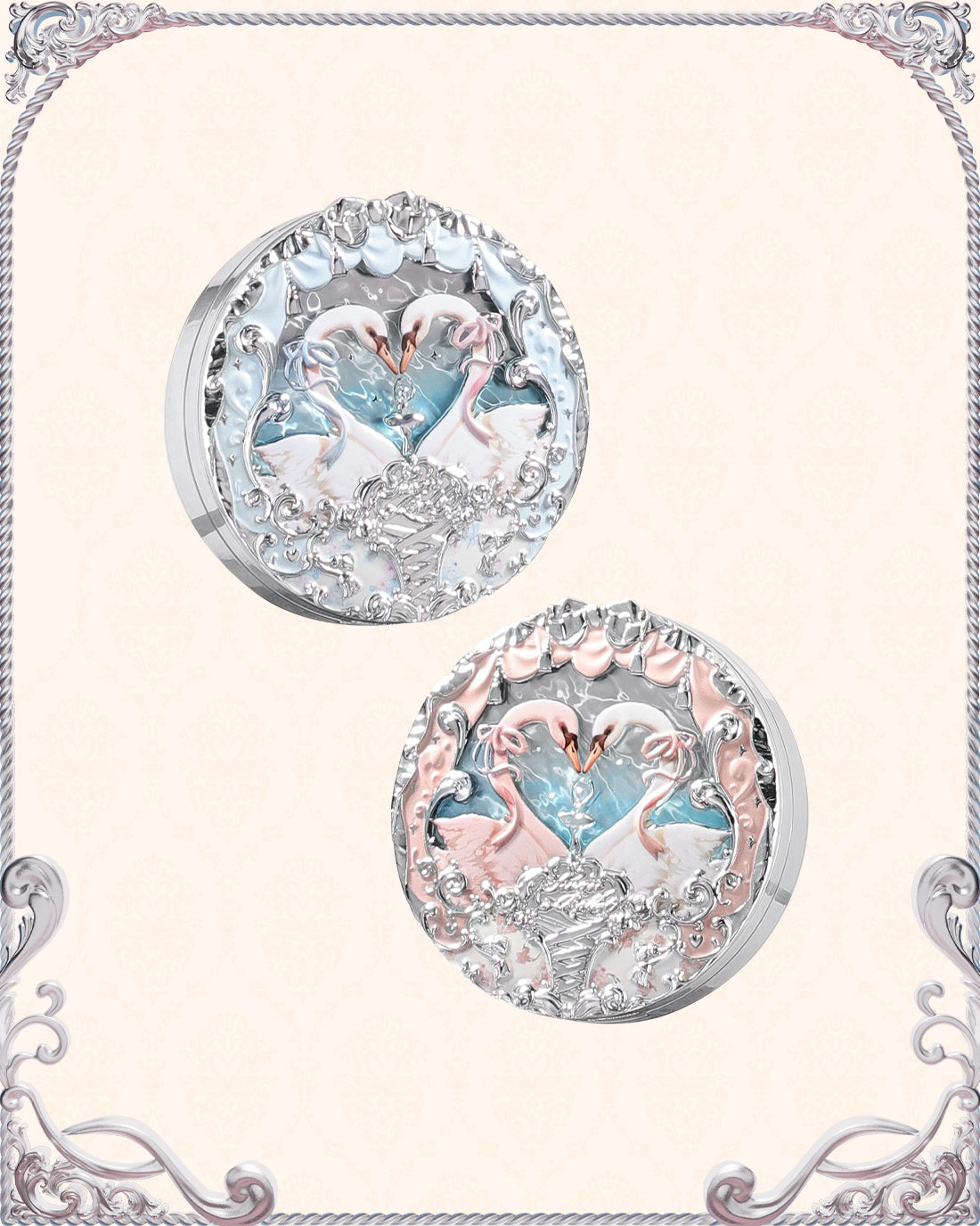 Swan Ballet Embossed Blush
