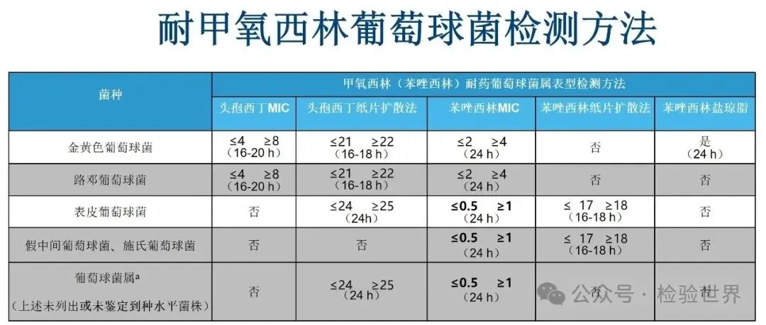 耐甲氧西林葡萄球菌检测方法